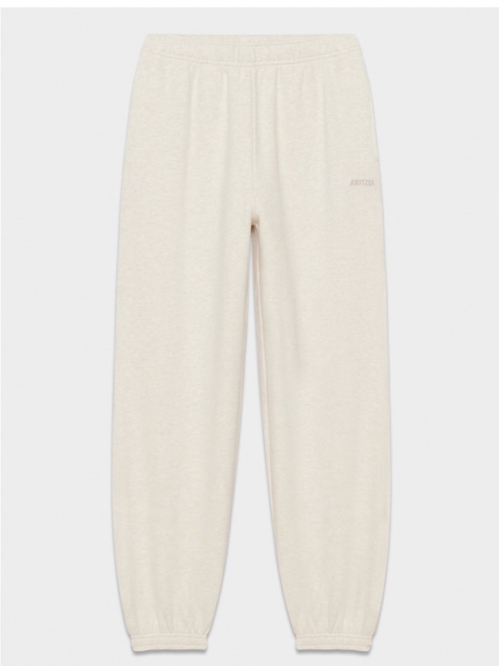 Aritzia Sweet Fleece Mega Fit Joggers in Oatmeal